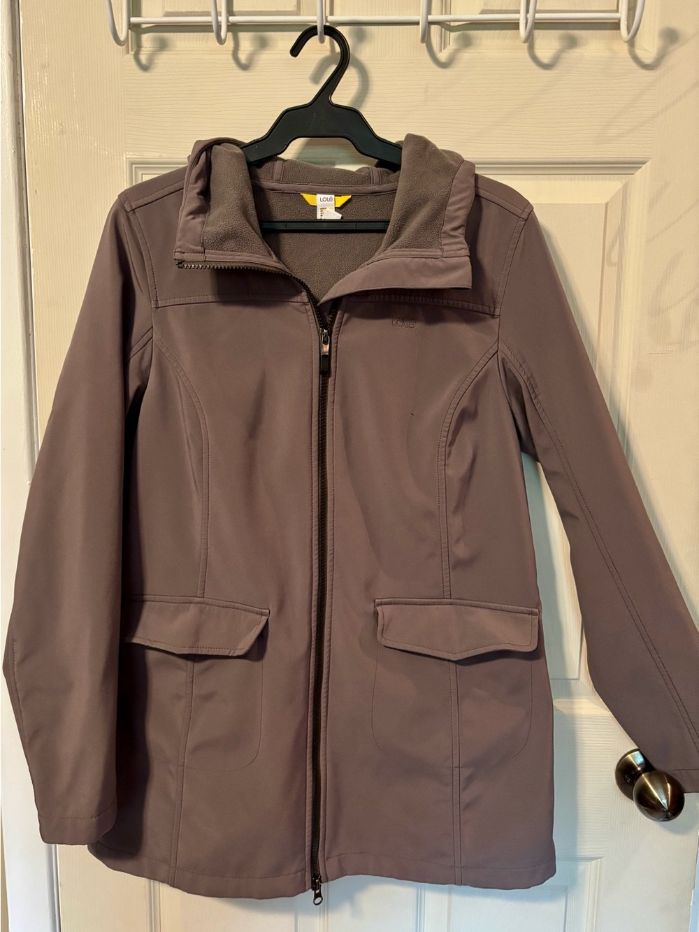 LOLE Women's Gray Hooded Softshell Jacket